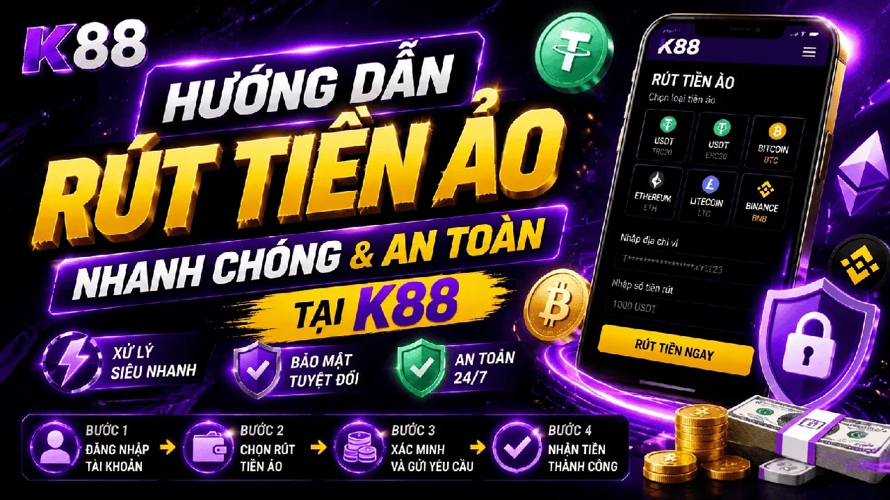 K88 Hướng Dẫn Rút Tiền Ảo  - Nhanh Chóng & An Toàn Tại K88